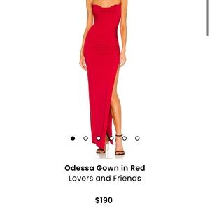 Odessa Gown in red